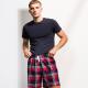 Skinni Fit - Short à motif tartan - Red / Navy Check - XS