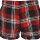 Skinni Fit - Short femme à motif tartan - Red / Navy Check - XXS