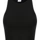 Skinni Fit - Top court femme - Black - XS