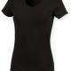 Skinni Fit - T-SHIRT FEMME COL V FEEL GOOD - Black - S