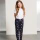 Skinni Fit - Pantalon de pyjama enfant - Navy / White - 5/6 ans