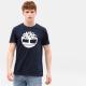 Timberland - T-SHIRT BIO BRAND TREE - Black - S