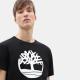 Timberland - T-SHIRT BIO BRAND TREE - Black - S