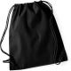 Westford Mill - Sac de Gym en coton - Black / Black - One Size