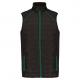 WK. Designed To Work - Bodywarmer DayToDay bi-matière - Black / Kelly Green - XS