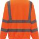 Yoko - Sweat-shirt 1/4 zip haute visibilité - Hi Vis Orange - 3XL