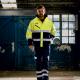 Yoko - Veste Hi-vis fontaine - Hi Vis Orange / Navy - S