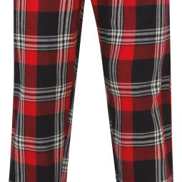 Red / Navy Check - L